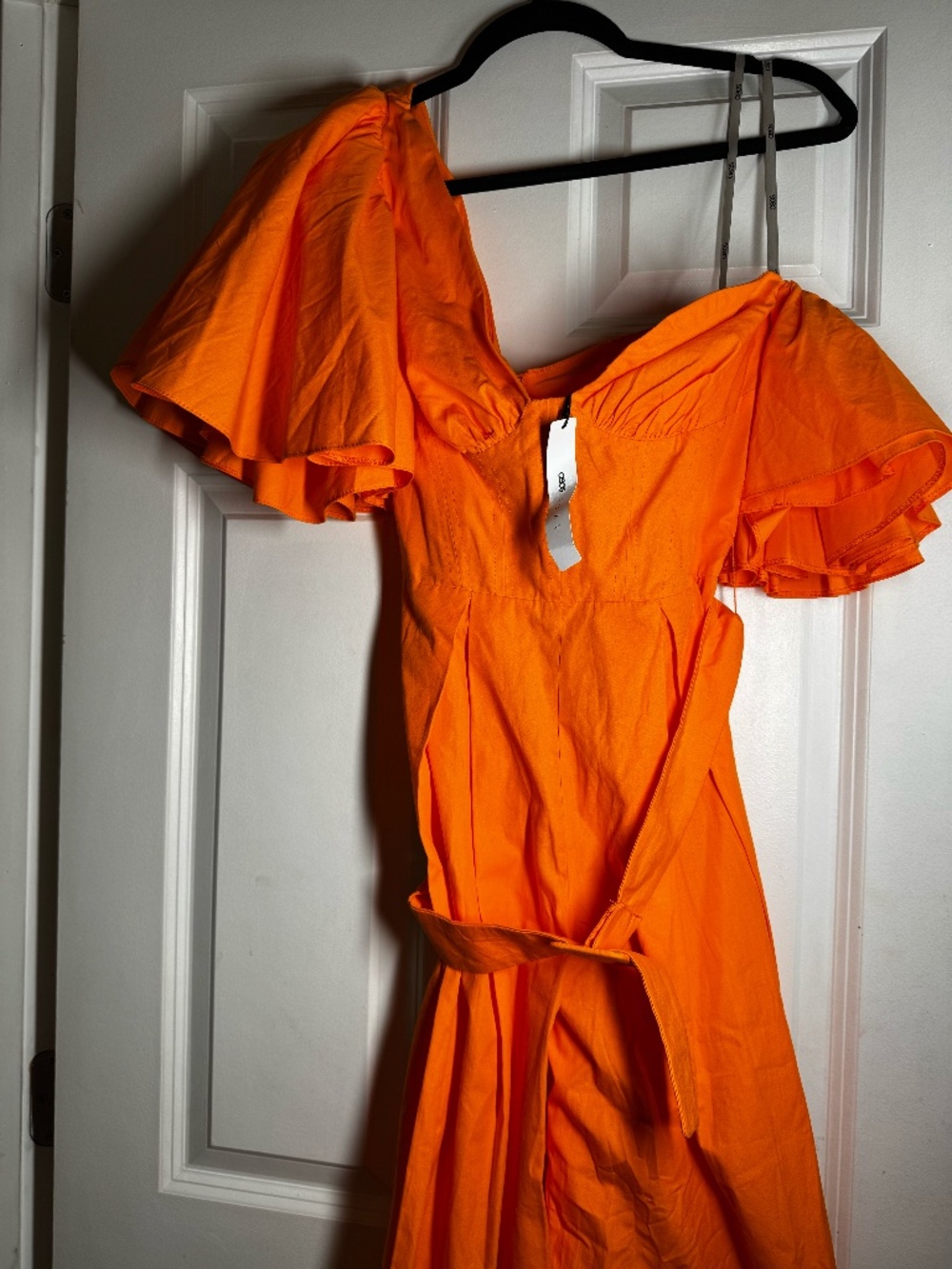 ASOS Orange Belted Sleeveless Wide-Leg Jumpsuit NWT